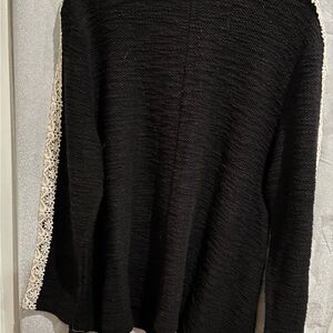 Style & Co. Black Textured Knit Cardigan